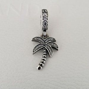 Authentic Pandora Palm Tree Dangle Charm